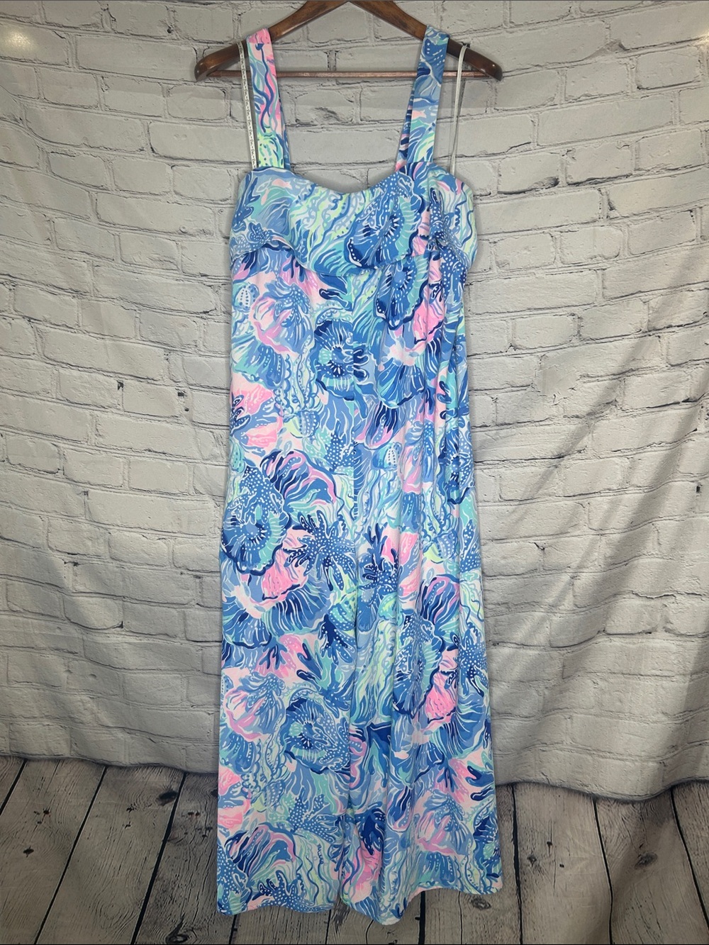 Lilly Pulitzer Sleeveless Capri Length Jumpsuit Size 10 Excellent Condition